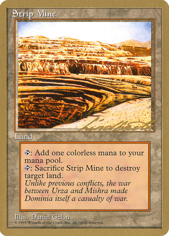 Strip Mine (Leon Lindback) [Pro Tour Collector Set] | Spectrum Games