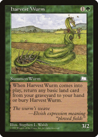 Harvest Wurm [Weatherlight] | Spectrum Games
