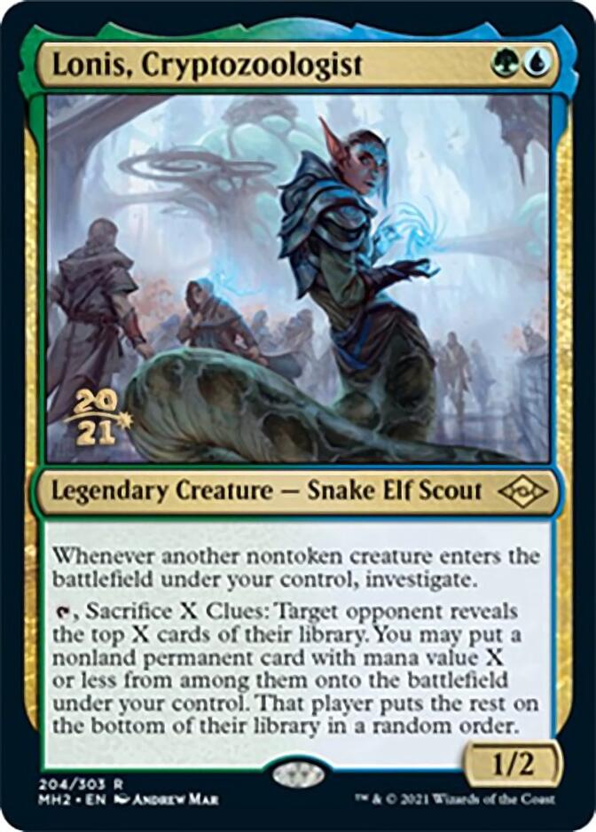 Lonis, Cryptozoologist [Modern Horizons 2 Prerelease Promos] | Spectrum Games