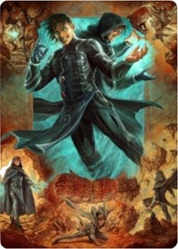 Jace, Mirror Mage 2 Art Card [Zendikar Rising Art Series] | Spectrum Games