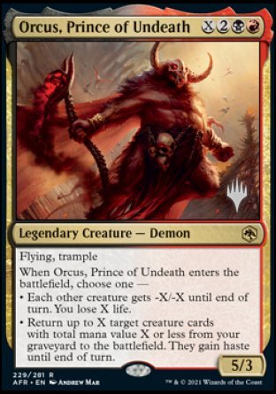 Orcus, Prince of Undeath (Promo Pack) [Dungeons & Dragons: Adventures in the Forgotten Realms Promos] | Spectrum Games