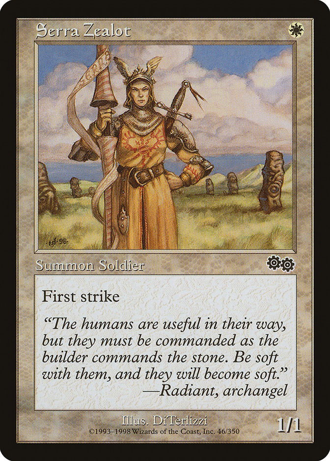 Serra Zealot [Urza's Saga] | Spectrum Games