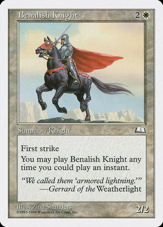 Benalish Knight [Anthologies] | Spectrum Games