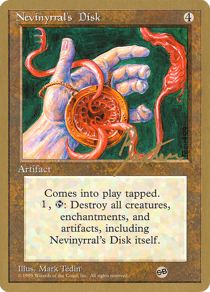 Nevinyrral's Disk (George Baxter) (SB) [Pro Tour Collector Set] | Spectrum Games