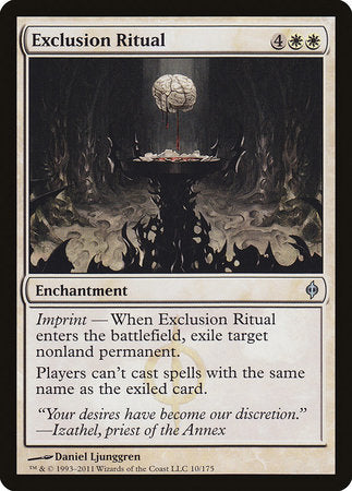 Exclusion Ritual [New Phyrexia] | Spectrum Games