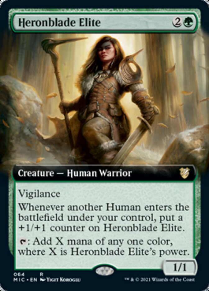 Heronblade Elite (Extended) [Innistrad: Midnight Hunt Commander] | Spectrum Games