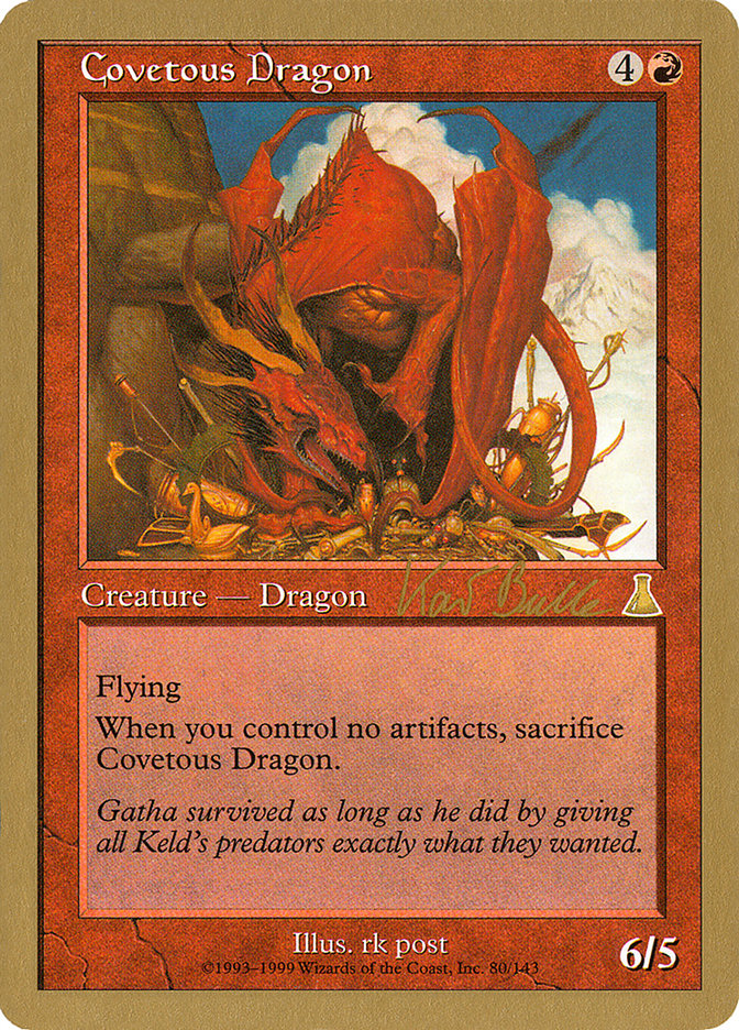 Covetous Dragon (Kai Budde) [World Championship Decks 1999] | Spectrum Games