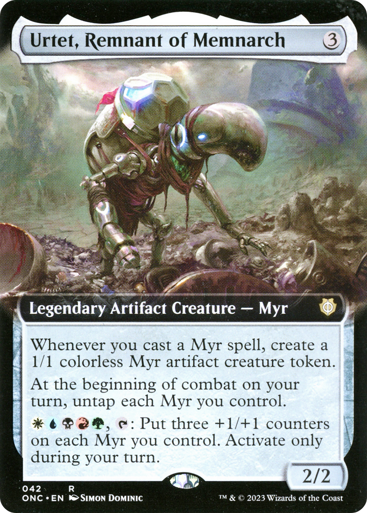 Urtet, Remnant of Memnarch (Extended Art) [Phyrexia: All Will Be One Commander] | Spectrum Games