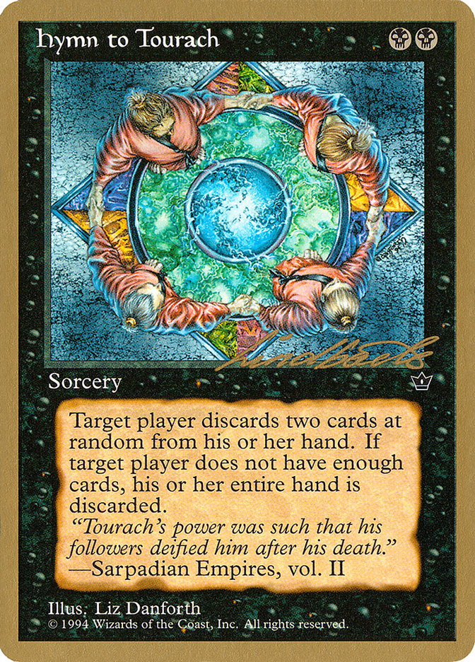 Hymn to Tourach (Circle) (Leon Lindback) [Pro Tour Collector Set] | Spectrum Games