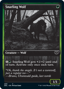 Snarling Wolf (486) [Innistrad: Double Feature] | Spectrum Games