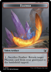 Feather // Servo Double-Sided Token [March of the Machine Commander Tokens] | Spectrum Games