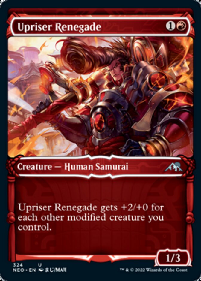 Upriser Renegade (Showcase Samurai) [Kamigawa: Neon Dynasty] | Spectrum Games