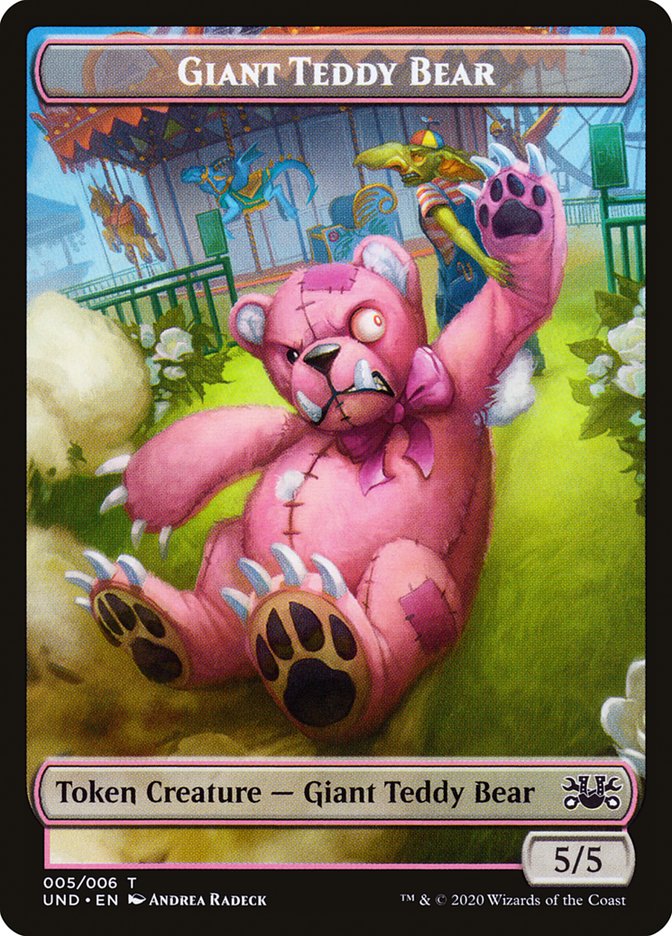 Goblin // Giant Teddy Bear Double-sided Token [Unsanctioned Tokens] | Spectrum Games
