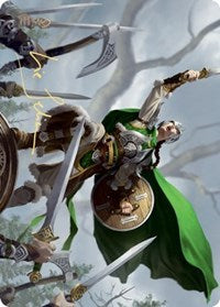 Maja, Bretagard Protector Art Card (Gold-Stamped Signature) [Kaldheim: Art Series] | Spectrum Games
