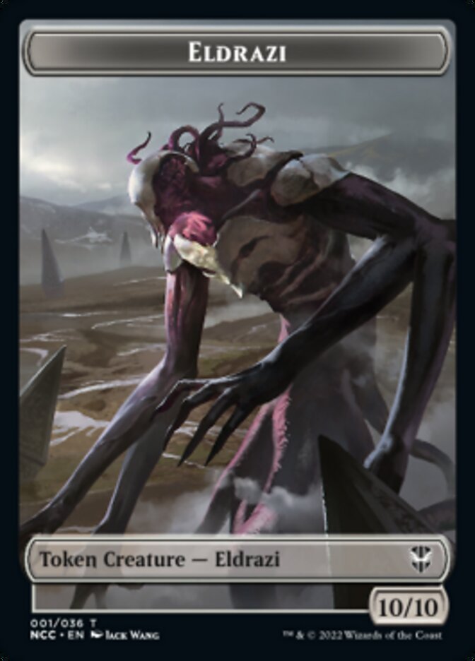 Eldrazi // Human Soldier Double-sided Token [Streets of New Capenna Commander Tokens] | Spectrum Games