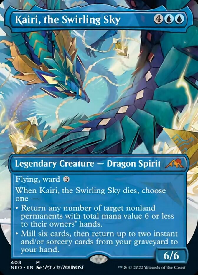 Kairi, the Swirling Sky (Borderless) [Kamigawa: Neon Dynasty] | Spectrum Games