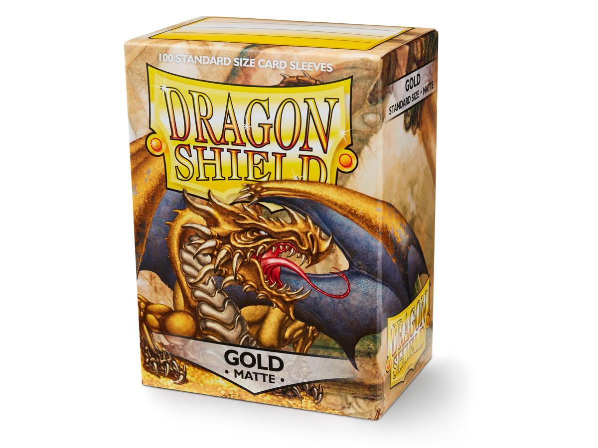 Dragon Shield Matte Sleeve - Gold ‘Gygex’ 100ct | Spectrum Games