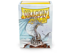 Dragon Shield Matte Sleeve - Silver ‘Caelum’ 100ct | Spectrum Games