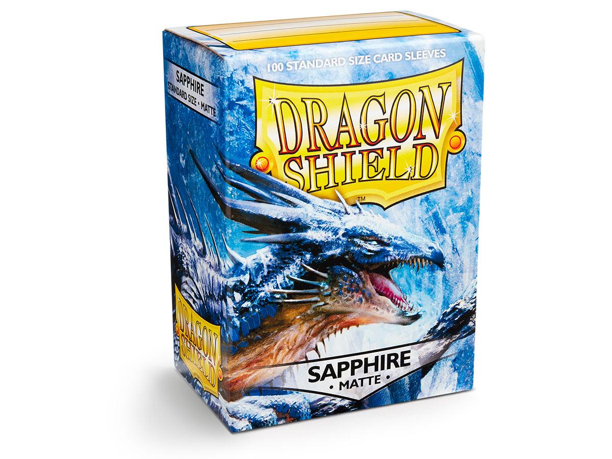 Dragon Shield Matte Sleeve - Sapphire ‘Roiin & Royenna’ 100ct | Spectrum Games