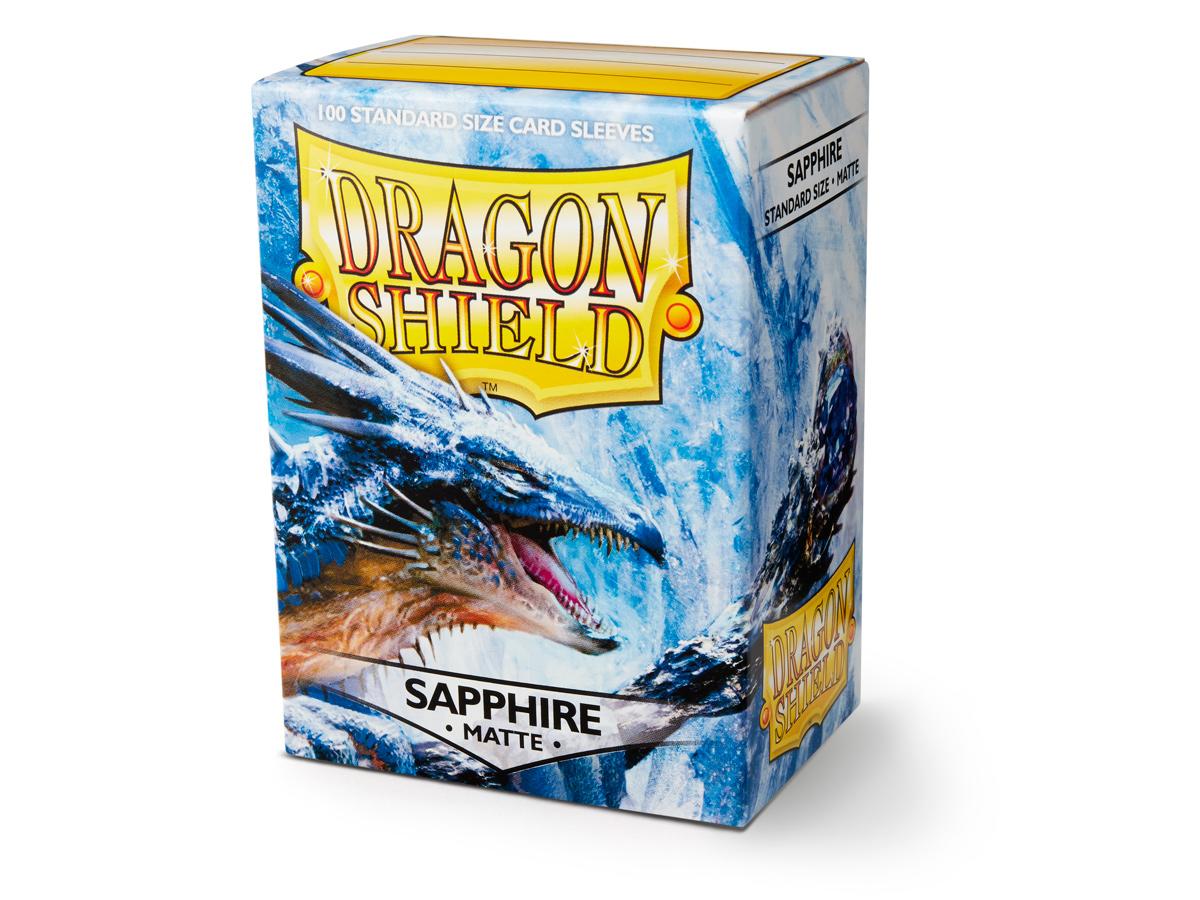 Dragon Shield Matte Sleeve - Sapphire ‘Roiin & Royenna’ 100ct | Spectrum Games