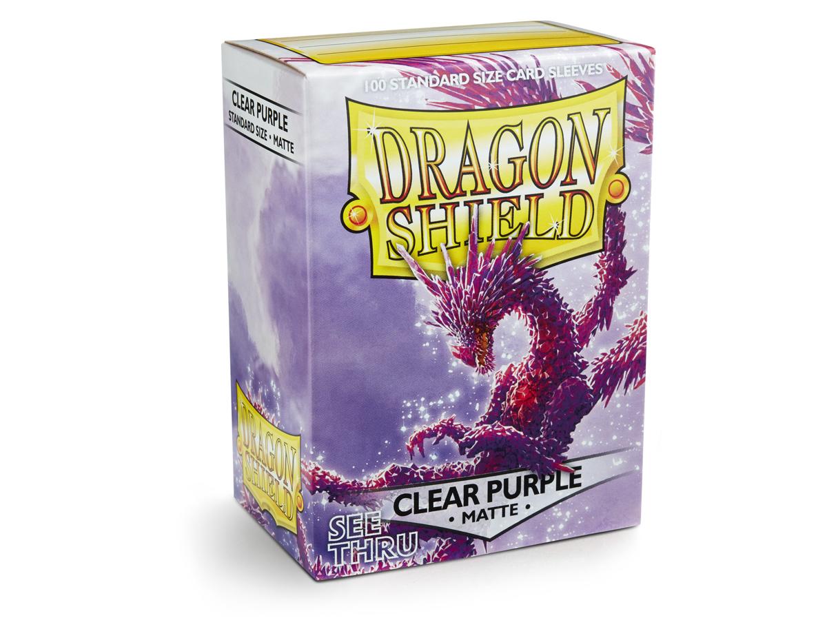 Dragon Shield Matte Sleeve - Clear Purple ‘Racan’ 100ct | Spectrum Games