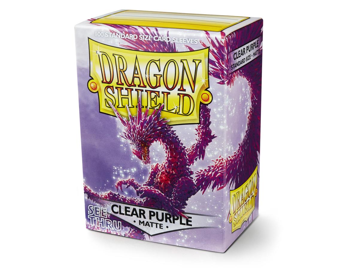 Dragon Shield Matte Sleeve - Clear Purple ‘Racan’ 100ct | Spectrum Games