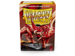 Dragon Shield Matte Sleeve - Ruby ‘Rubis’ 100ct | Spectrum Games