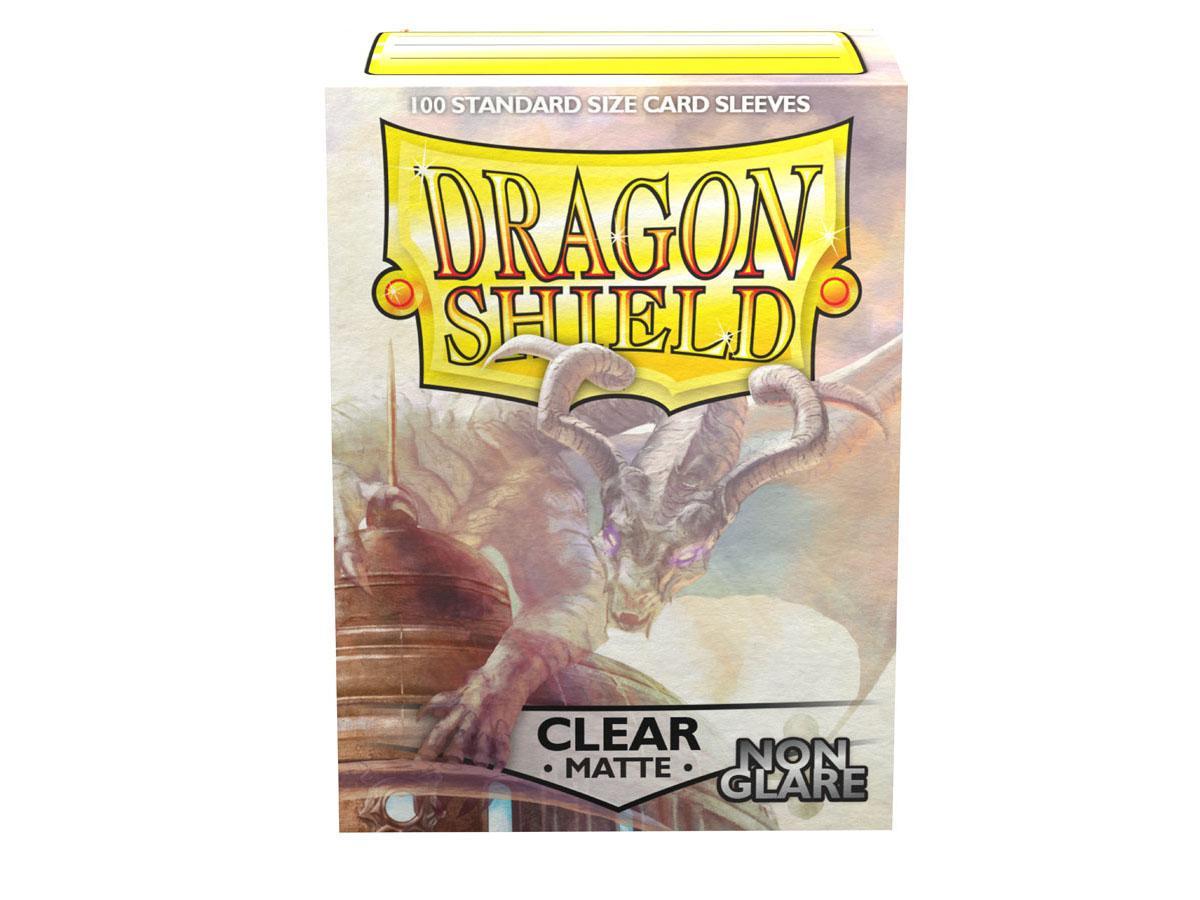 Dragon Shield Non-Glare Sleeve - Clear ‘Mantem’ 100ct | Spectrum Games