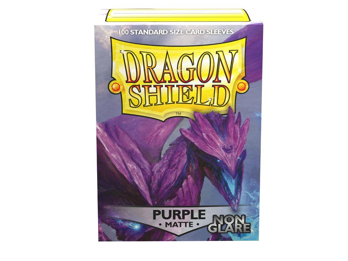 Dragon Shield Non-Glare Sleeve - Purple ‘Amifist’ 100ct | Spectrum Games