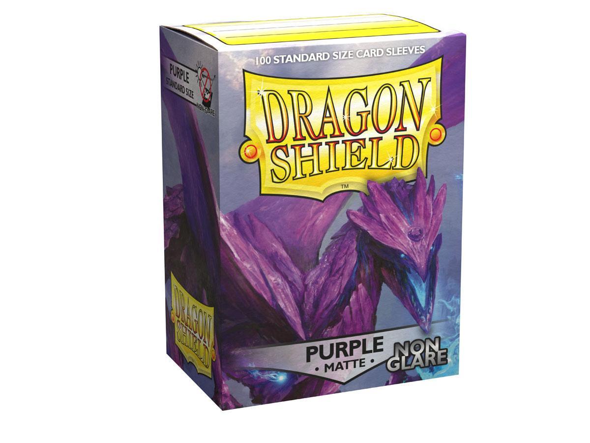 Dragon Shield Non-Glare Sleeve - Purple ‘Amifist’ 100ct | Spectrum Games