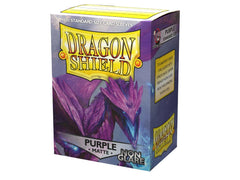 Dragon Shield Non-Glare Sleeve - Purple ‘Amifist’ 100ct | Spectrum Games