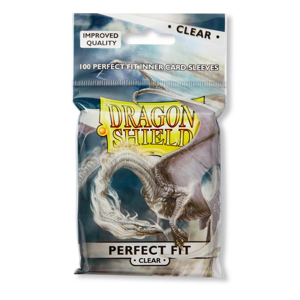 Dragon Shield Perfect Fit Sleeve - Clear ‘Sanctus’ 100ct | Spectrum Games