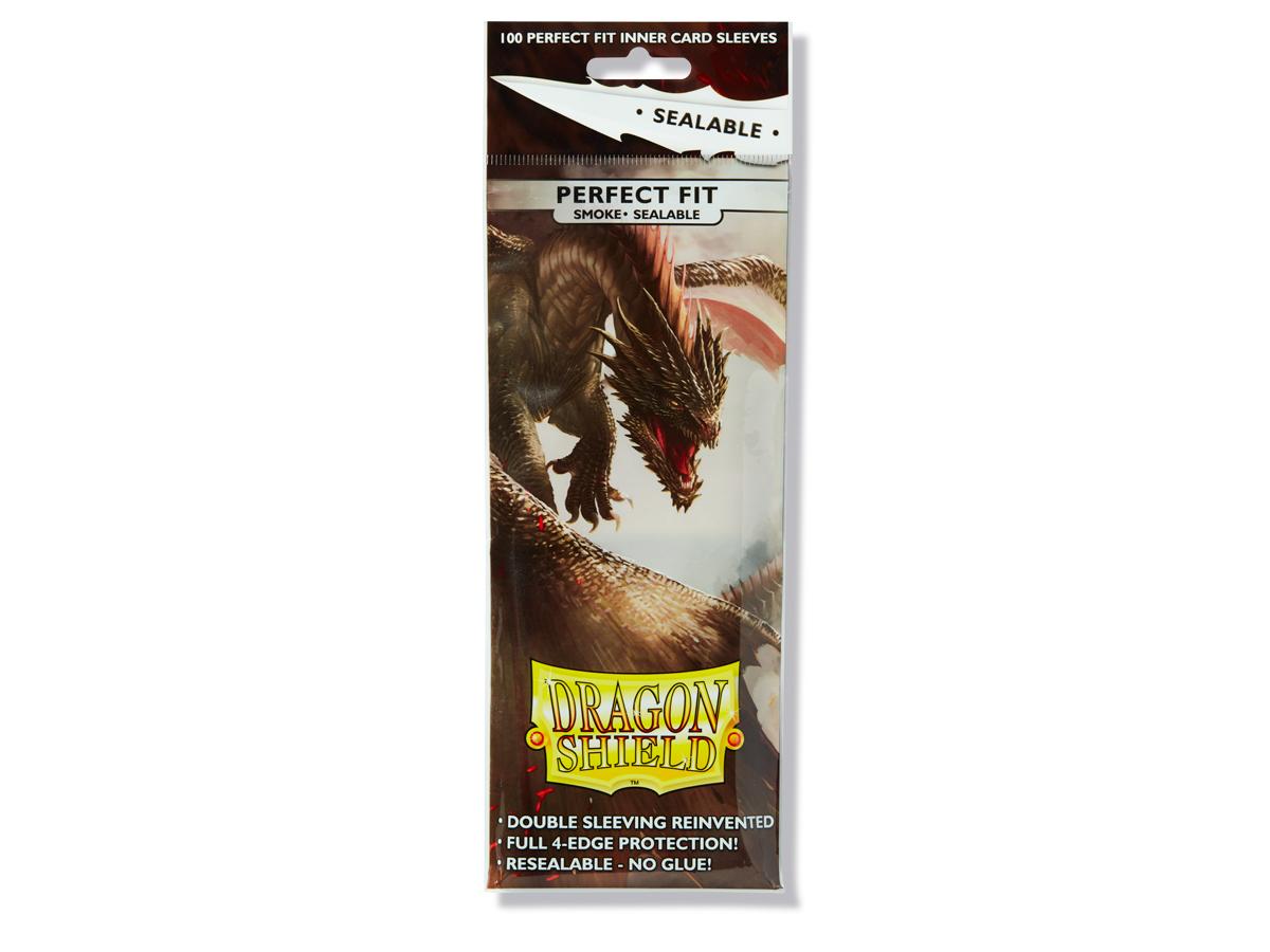 Dragon Shield Perfect Fit Sleeve - Smoke ‘Yarost’ 100ct | Spectrum Games