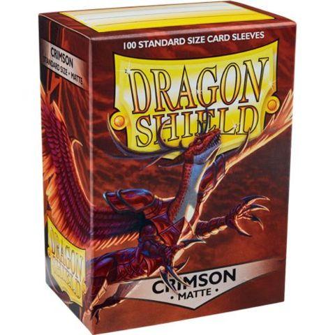 Dragon Shield Matte Sleeve - Crimson ‘Logi’ 100ct | Spectrum Games