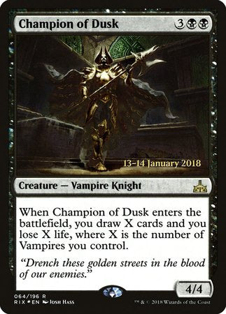 Champion of Dusk [Rivals of Ixalan Promos] | Spectrum Games