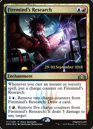 Firemind's Research [Guilds of Ravnica Promos] | Spectrum Games