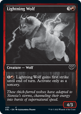 Lightning Wolf [Innistrad: Double Feature] | Spectrum Games