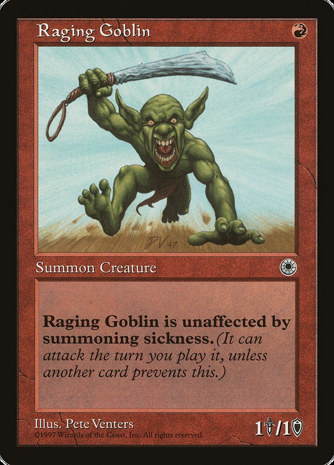 Raging Goblin (No Flavor Text) [Portal] | Spectrum Games