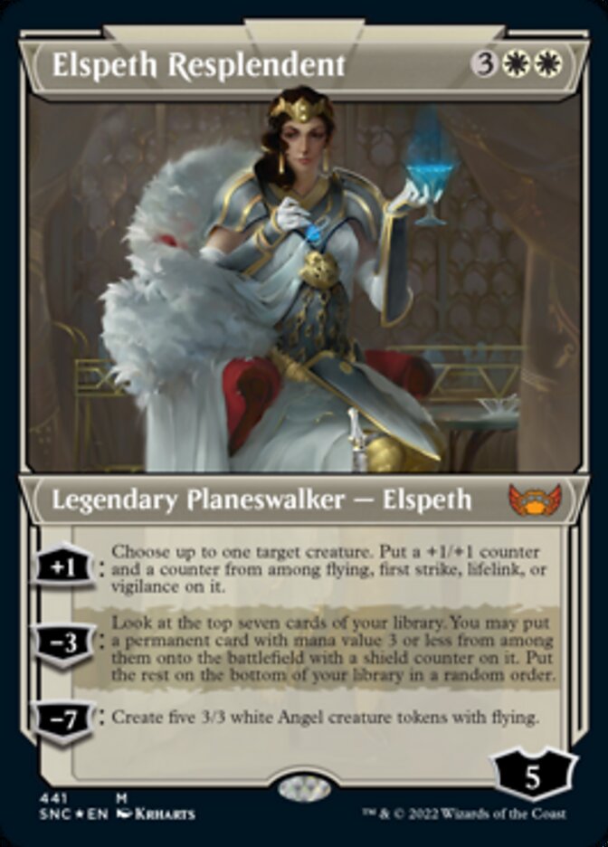 Elspeth Resplendent (Showcase Art Deco Foil Etched) [Streets of New Capenna] | Spectrum Games