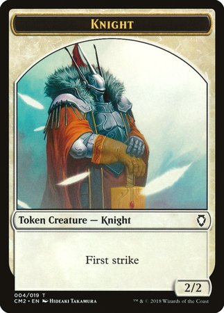Knight Token [Commander Anthology Volume II Tokens] | Spectrum Games