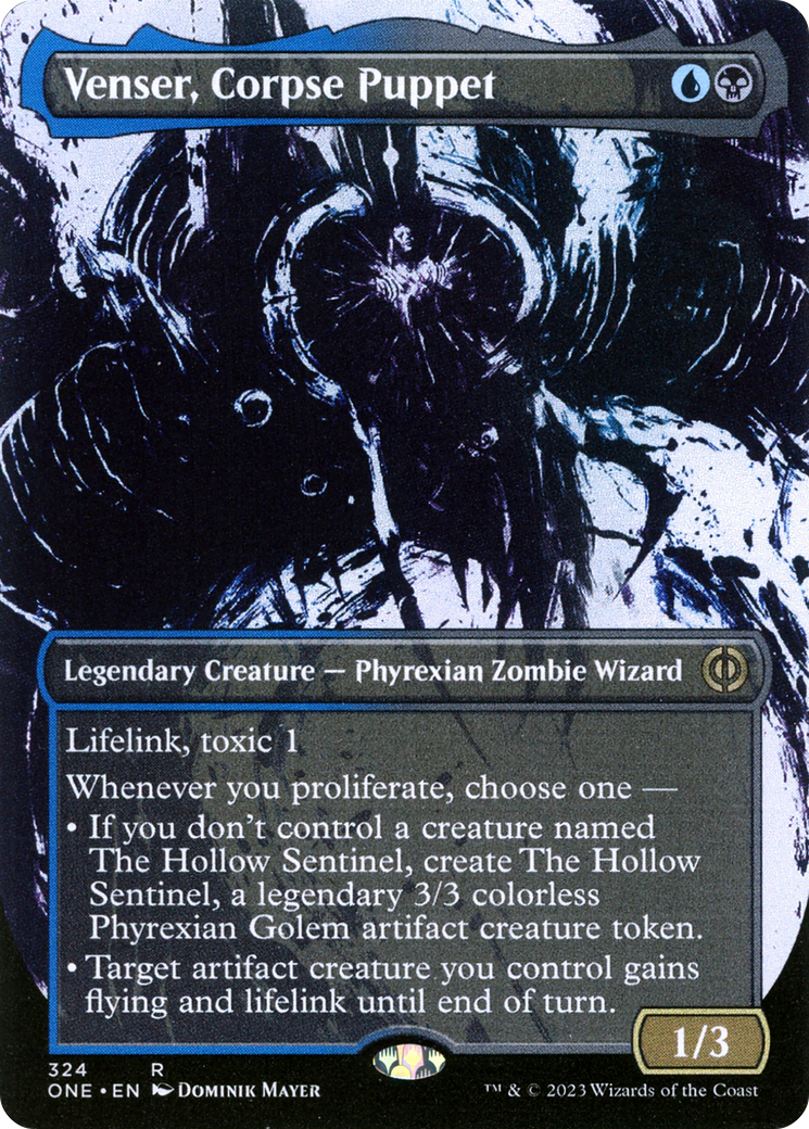 Venser, Corpse Puppet (Borderless Ichor) [Phyrexia: All Will Be One] | Spectrum Games