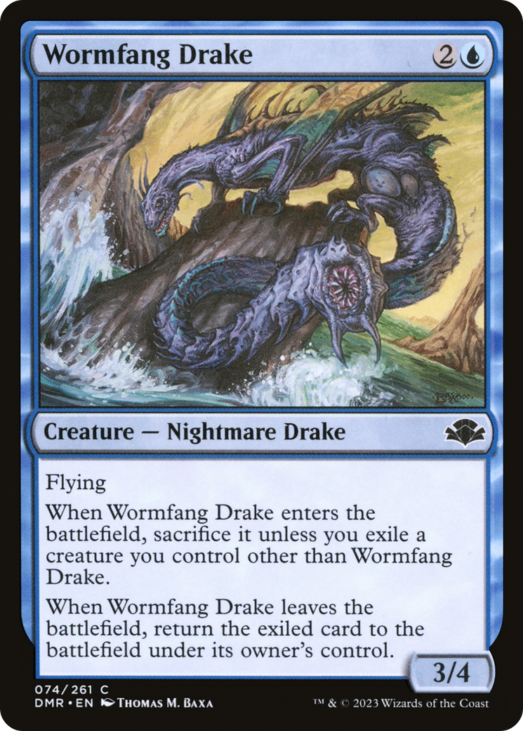 Wormfang Drake [Dominaria Remastered] | Spectrum Games