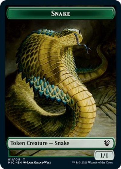 Spirit // Snake Double-sided Token [Innistrad: Midnight Hunt Commander] | Spectrum Games