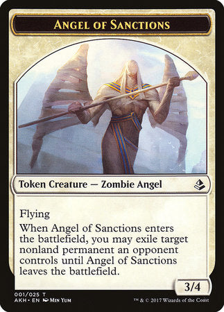 Angel of Sanctions Token [Amonkhet Tokens] | Spectrum Games