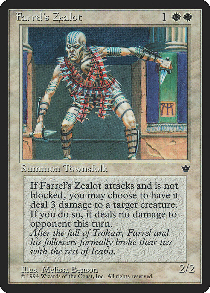 Farrel's Zealot (Melissa A. Benson) [Fallen Empires] | Spectrum Games