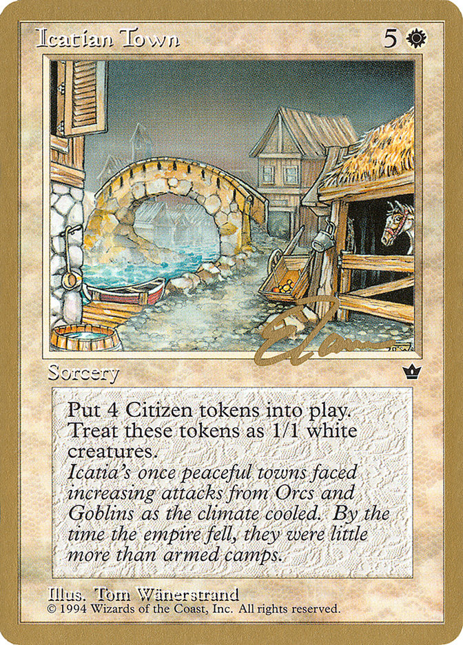 Icatian Town (Eric Tam) [Pro Tour Collector Set] | Spectrum Games