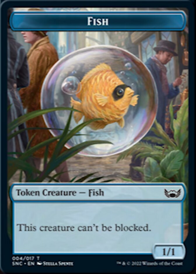 Fish // Angel Double-sided Token [Streets of New Capenna Tokens] | Spectrum Games