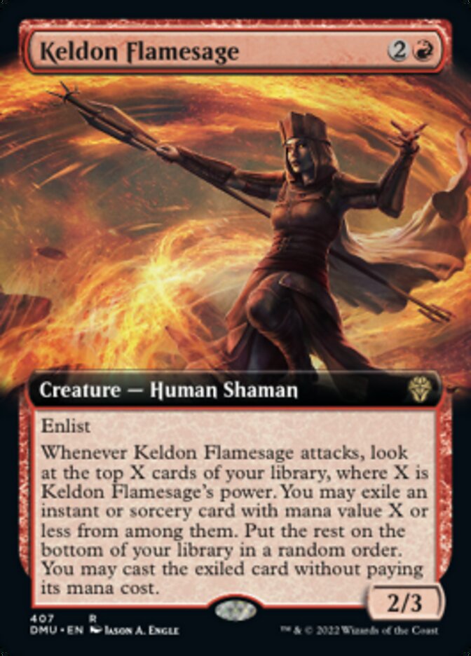 Keldon Flamesage (Extended Art) [Dominaria United] | Spectrum Games