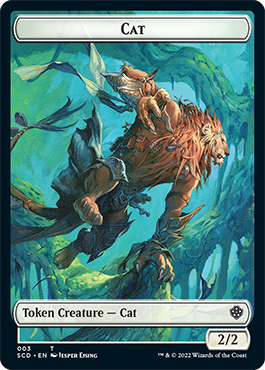 Saproling // Cat Double-Sided Token [Starter Commander Decks] | Spectrum Games