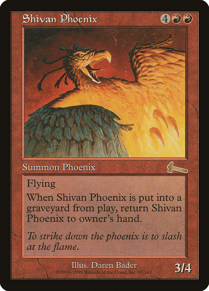 Shivan Phoenix [Urza's Legacy] | Spectrum Games